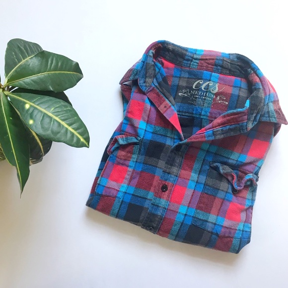 CCS Plaid Button Up Shirt - Picture 1 of 4